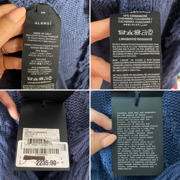 ALANUI Icon Fisherman Belted Cashmere Cardigan XS - Picture 9 of 16